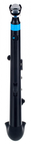NUVO jSax (Black/Blue) саксофон, строй С (до) (диапазон полторы октавы), материал АБС-пластик цвет чёрный/синий, в комплекте кейс, таблица аппликатур  фото 2
