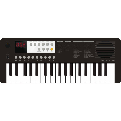 Medeli MK1 BK синтезатор, 37 клавиш, 32 полифония, 100 тембров, 100 стилей, вес 1,05 кг