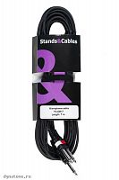 STANDS & CABLES YC-009-7 кабель распаянный Jack 6,3мм стерео 2xJack 6.3 мм. моно, длина 7 м.