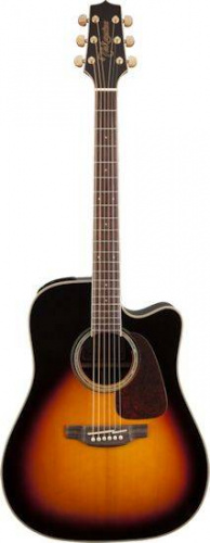 TAKAMINE G70 SERIES GD71-BSB акустическая гитара типа DREADNOUGHT, цвет санберст, верхняя дека массив ели, нижняя дека и обечайки Rosewood, гриф махог