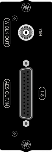 Soundcraft SiO-AES8 опциональная карта Si серии. 8 AES входов, 8 AES выходов. 25-контактный разъем типа D-Sub, BNC Word Clock выход. A520.003000SP