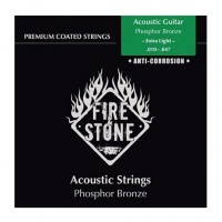 FIRE&STONE Acoustic Guitar 80/20 Bronze 12-string Extra Light 10-50 Coated струны для 12-стр. гитары (665588)