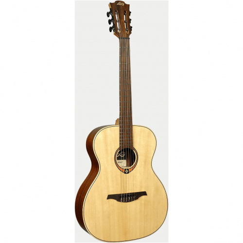 LAG TN-70A NAT Акустическая гитара, Аудиториум с нейлоновыми струнами, цвет натуральный фото 2