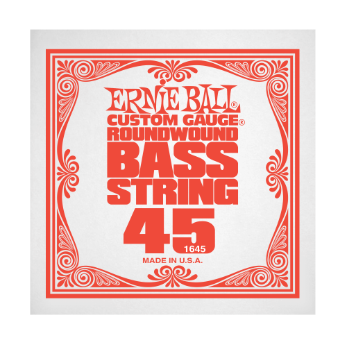Ernie Ball 1645 струна для бас гитар. никель, калибр 045