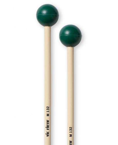 VIC FIRTH ORCHESTRAL SERIES M132 палочки для ксилофона, дерево-ротанг, наконечник резиновый средней жесткости, диаметр -1 1/8