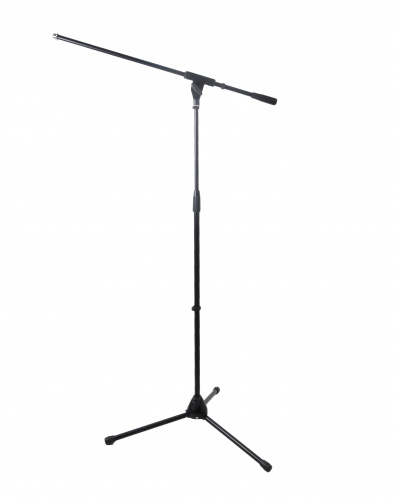 ROCKDALE 3601 Микрофонная стойка-журавль, высота 95-165 см, журавль 80 см, металл, чёрная фото 6