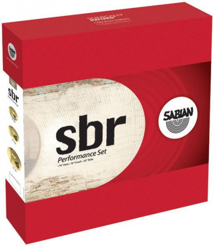 SABIAN SBR Performance Set (14" Hi-hats, 16" Crash 20" Ride) комплект тарелок фото 2