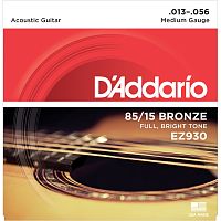 D'Addario EZ930 струны для акуст. гитары, бронза 85/15, Medium 13-56