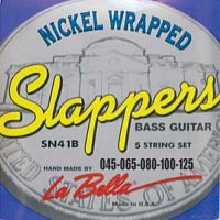 LA BELLA SN41-B SLAPPERS LOW B NICKEL PLATED ROUND WOUND 45-125 струны для 5-струнной бас-гитары.
