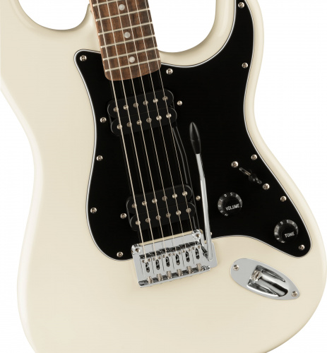 FENDER SQUIER Affinity Stratocaster HH LRL OLW электрогитара, цвет белый фото 4
