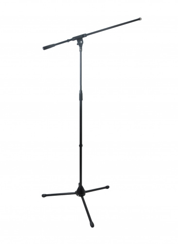 ROCKDALE 3601 Микрофонная стойка-журавль, высота 95-165 см, журавль 80 см, металл, чёрная фото 5