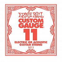 Ernie Ball 1011 струна для электро и акустических гитар. Сталь, калибр 011