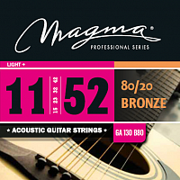 Magma Strings GA130B80 Струны для акустической гитары Серия: Bronze 80-20 Калибр: 11-15-23-32-42