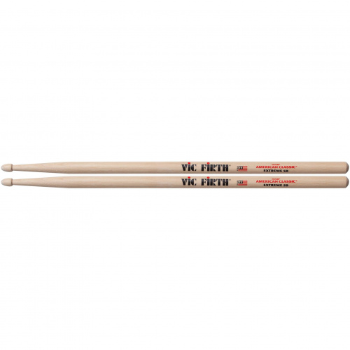 VIC FIRTH X5B барабанные палочки, тип Extreme 5B с деревянным наконечником, материал гикори, длина 16 1/2", диаметр 0,595", серия American Classic