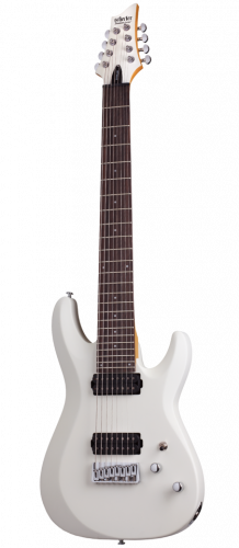 Schecter C-8 Deluxe SWHT Гитара электрическая восьмиструнная, крепление грифа: на болтах фото 9