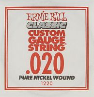 Ernie Ball 1220 струна для электро и акустических гитар. никель, калибр 020